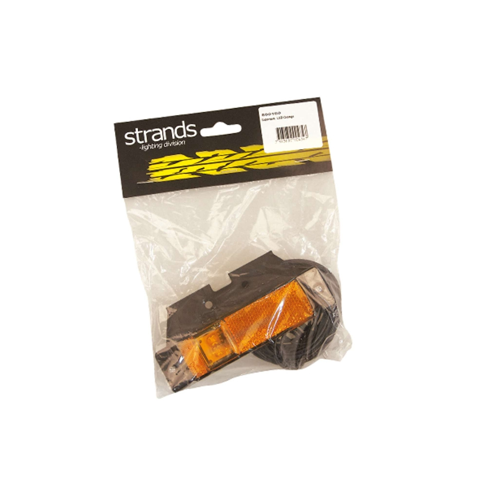 Strands Sidomarkering LED Orange12-24V,Med Fæste. E-Mærket.
