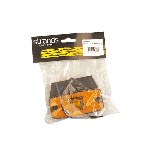 Strands Sidomark. LED 111X50Mm Orange 12-24V,12-24V E-Mærket