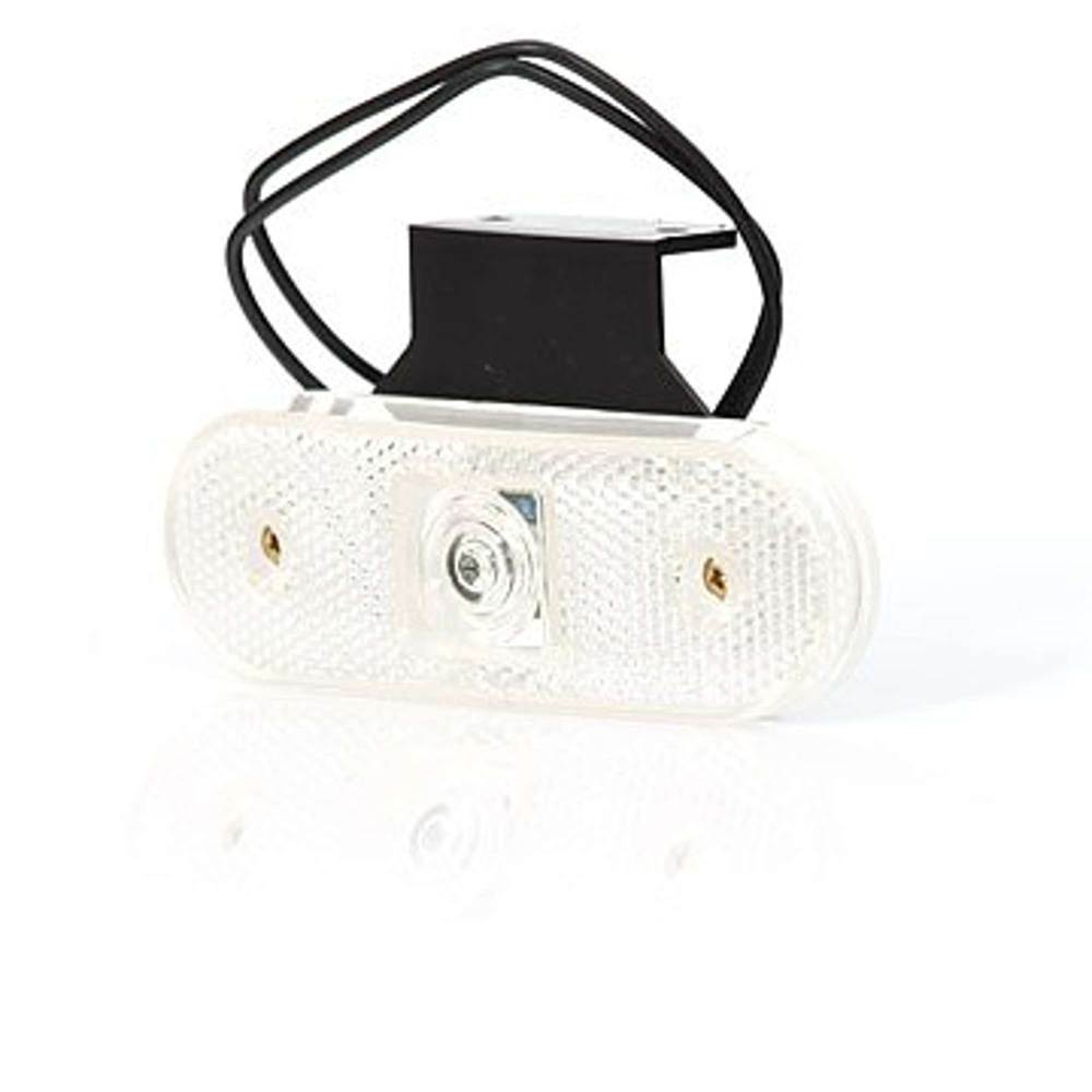 Strands Pos. Lys Hvid 12-24V Med Fæste, Og Reflex. E-mærket. LED