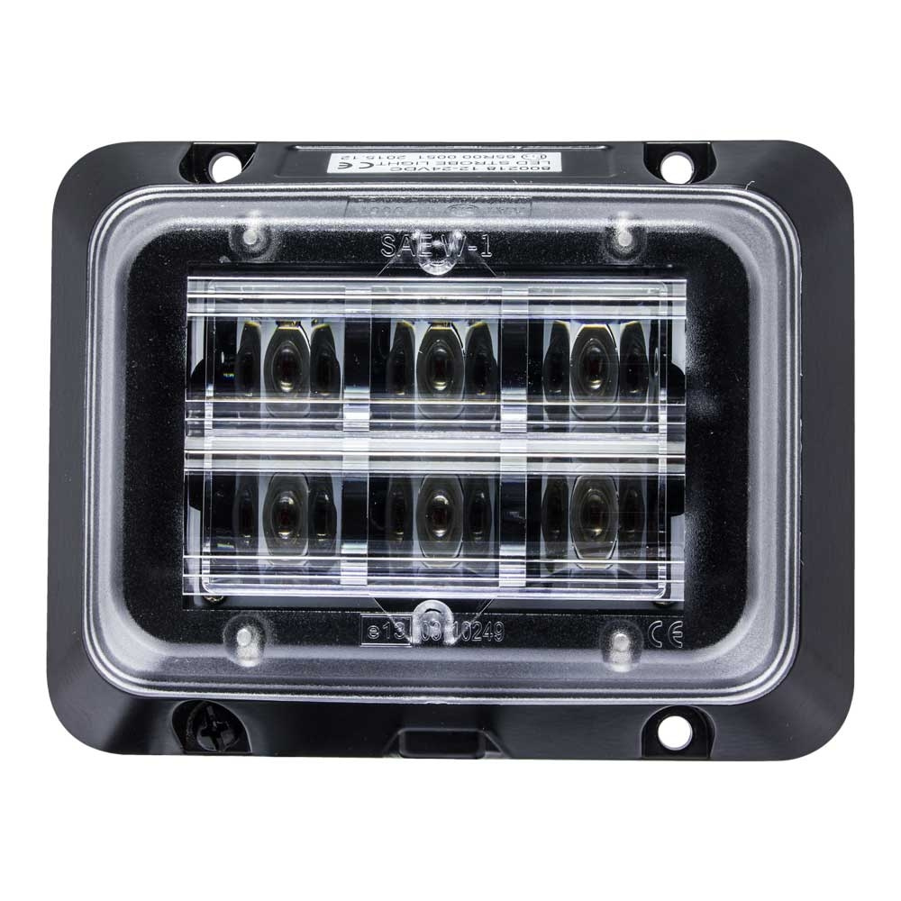 Strands Riktet Blinklys Rektangulær Orange LED Plan Montering