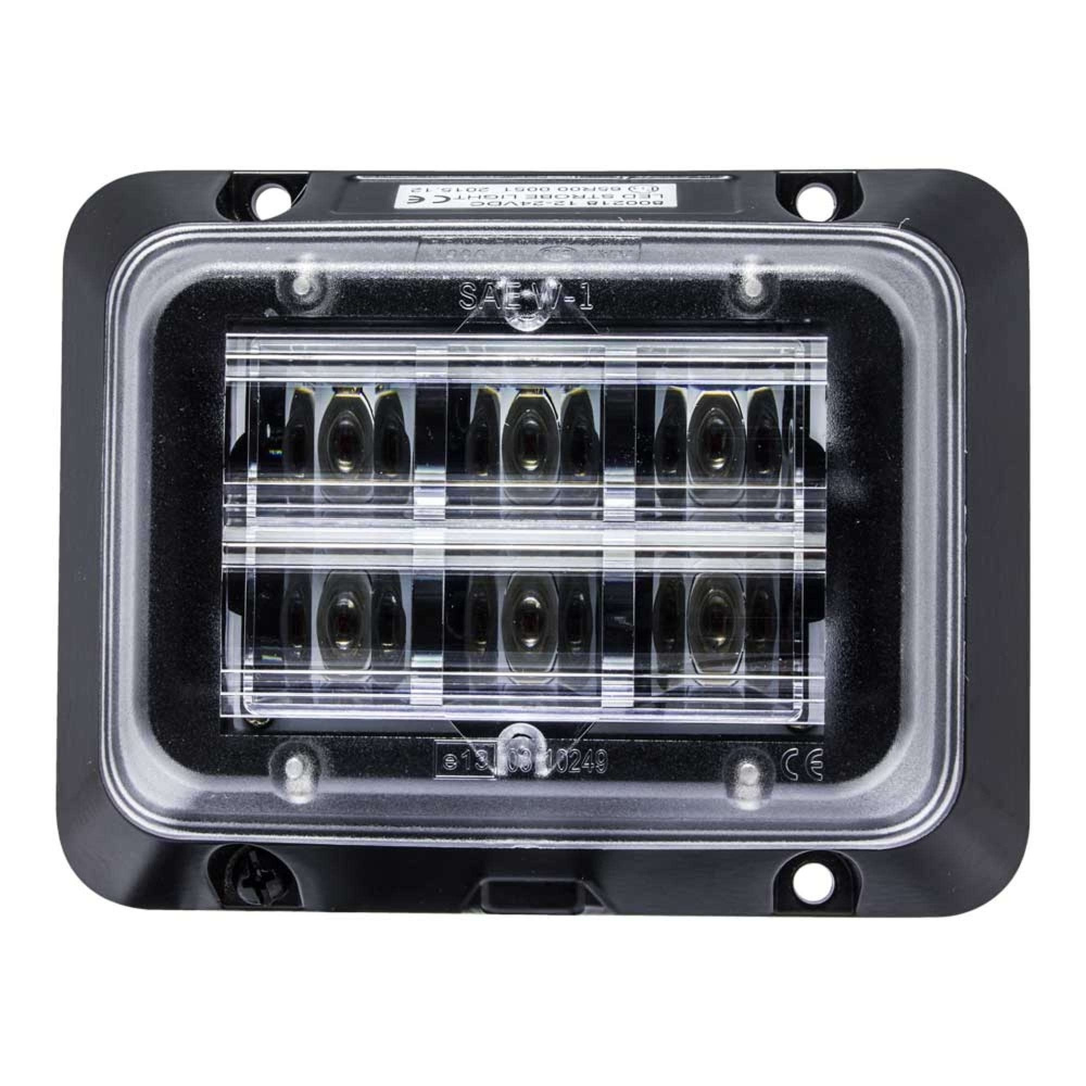 Strands Riktet Blinklys Rektangulær Orange LED Plan Montering