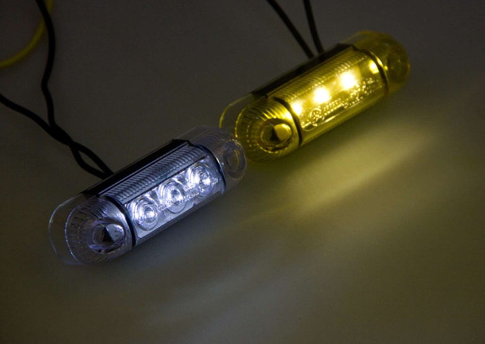 Strands Pos.Lys 3 LED Gul,12-24V