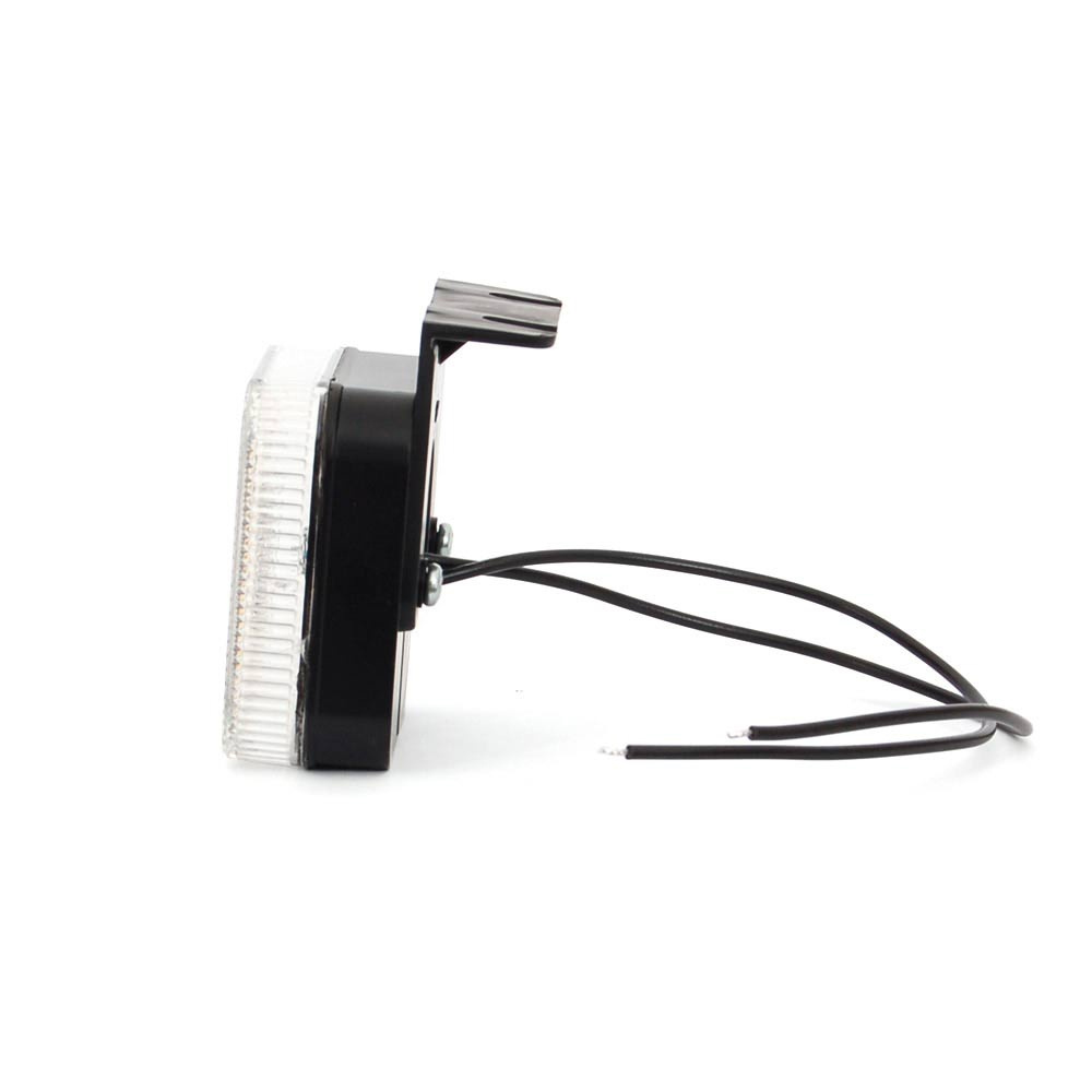 Strands Positionslys Hvid LED 12-24V, Inkl. Vinkelfæste E-mærket