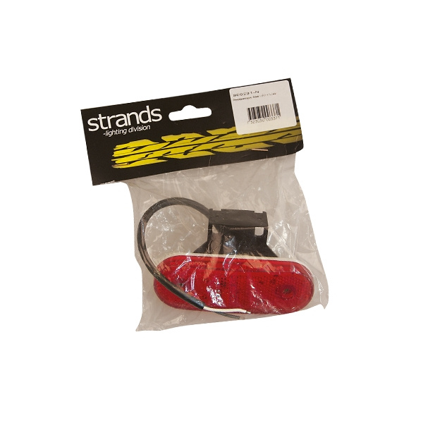 Strands Positionslys Rød LED 12-24V, Inkl. Vinkelfæste