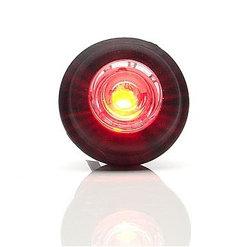 Strands Positionslys Rød LED 12-24V., Passer i 21mm hul. E-mærket.