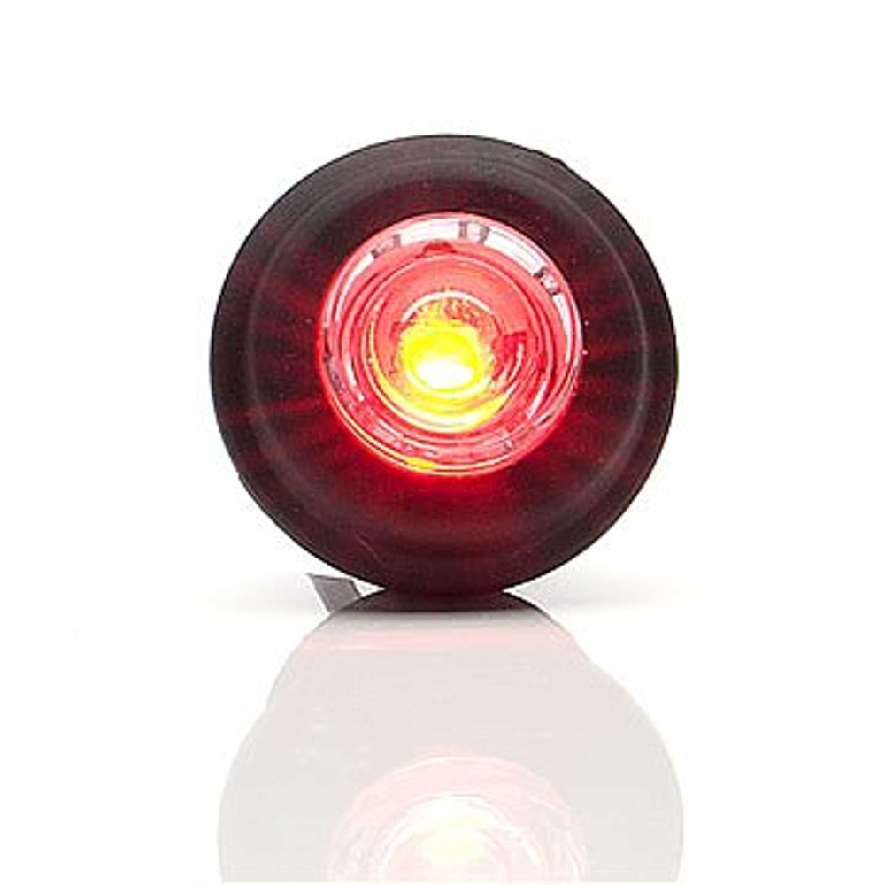 Strands Positionslys Rød LED 12-24V., Passer i 21mm hul. E-mærket.