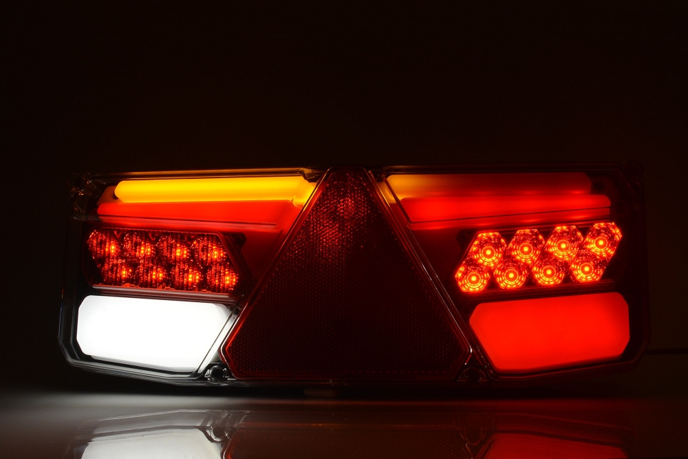 Strands Baglygter Højre Trailer,12-24V Dc, 5 Funk. Ip56. E-Godkendt