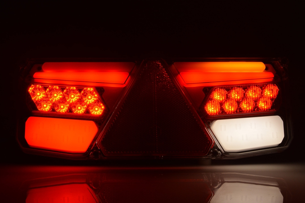 Strands Baglygter Venstre Trailer, 12-24V Dc, 5 Funk. Ip56. E-Godkendt