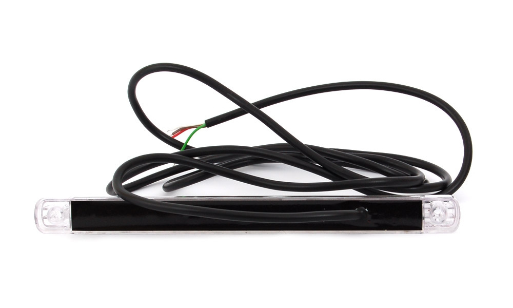 Strands Fiberoptisk Bag/ Bremse/ Blinkere, 237 Mm Lang 12-24V Hvidt Glas