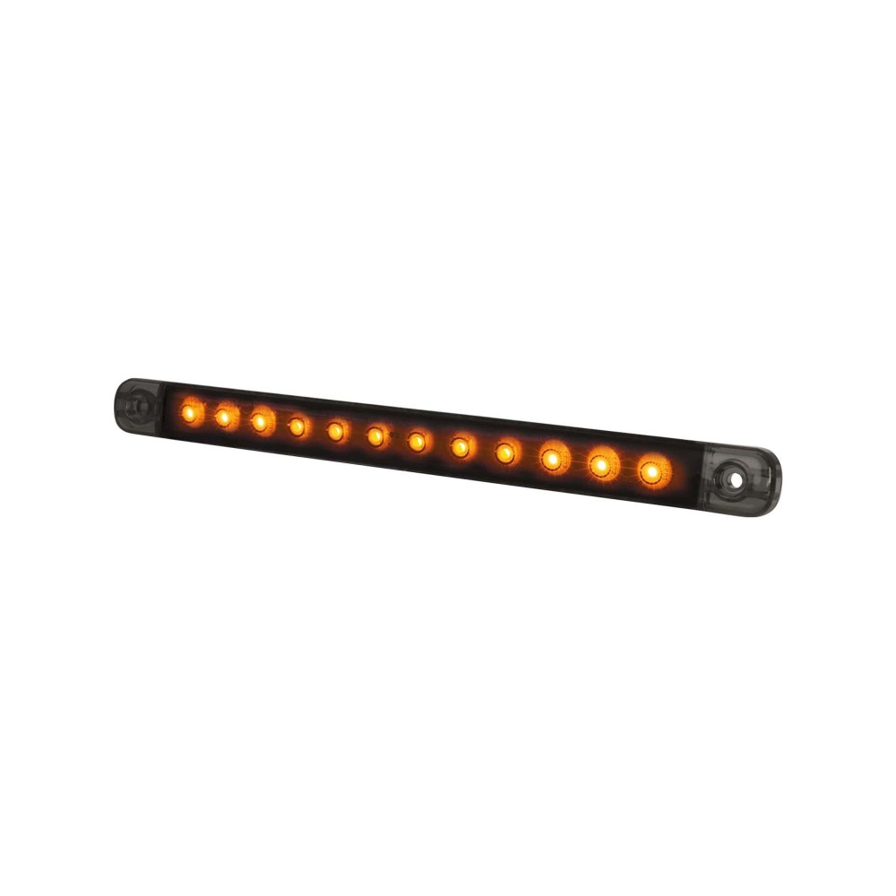 Strands Dark Knight Slim Blinkers LED, Orange LED, Klart Glas