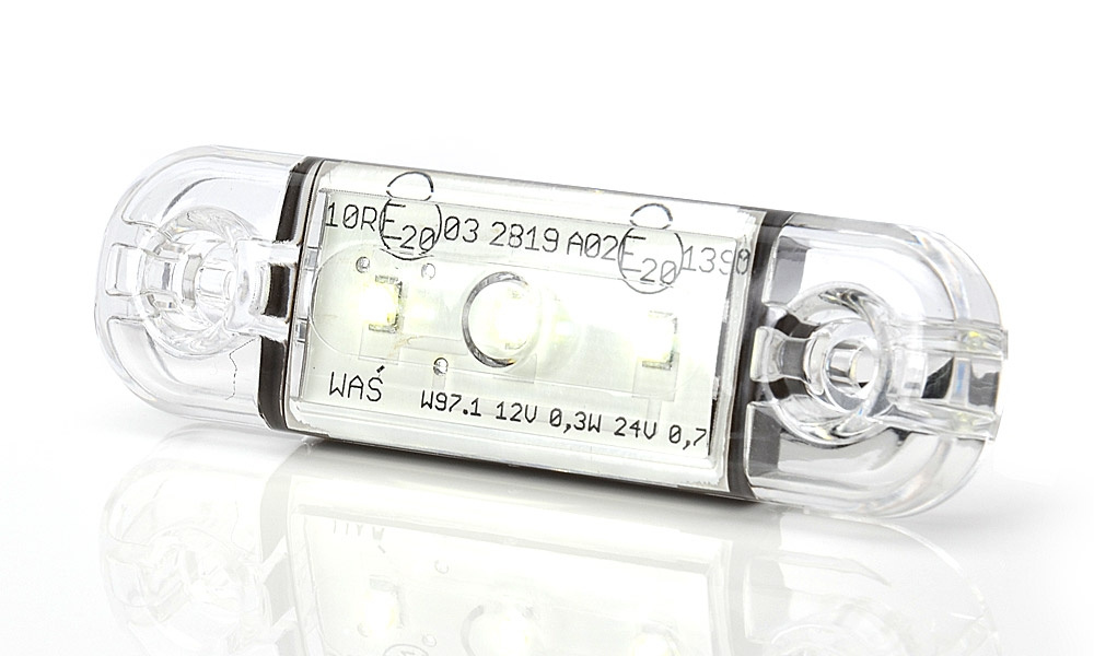 Strands Sidemarkering 3 LED, Klar Linse