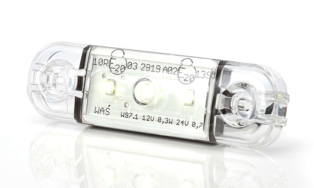 Strands Sidemarkering 3 LED, Klar Linse