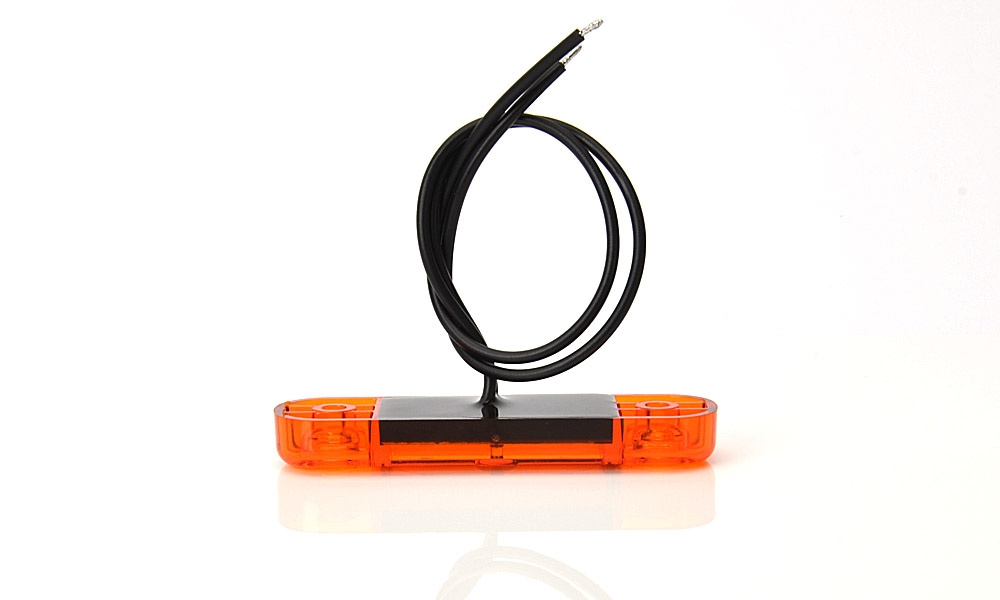 Strands Sidomarkering Slim Orange 3 LED,9-36V IP68. E-mærket.