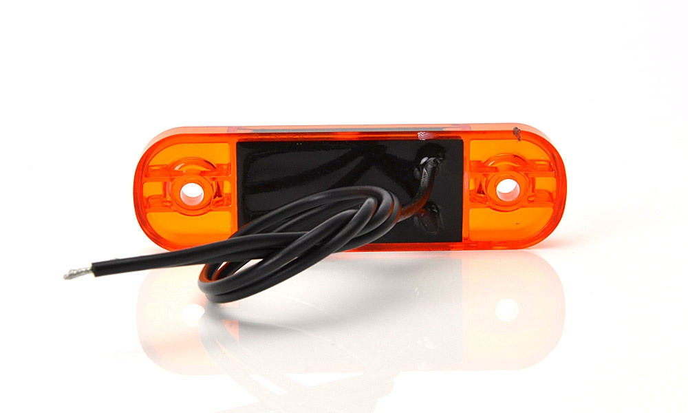 Strands Sidomarkering Slim Orange 3 LED,9-36V IP68. E-mærket.