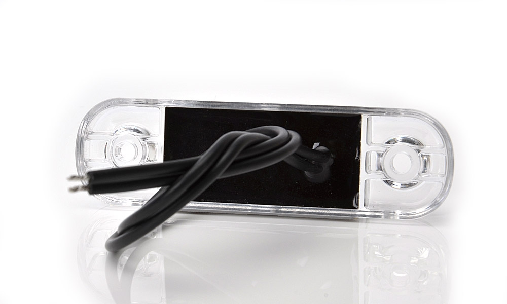 Strands Positionslys Hvid Slim 3 LED, 9-36V IP68. E-mærket.