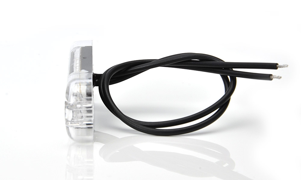 Strands Positionslys Hvid Slim 3 LED, 9-36V IP68. E-mærket.