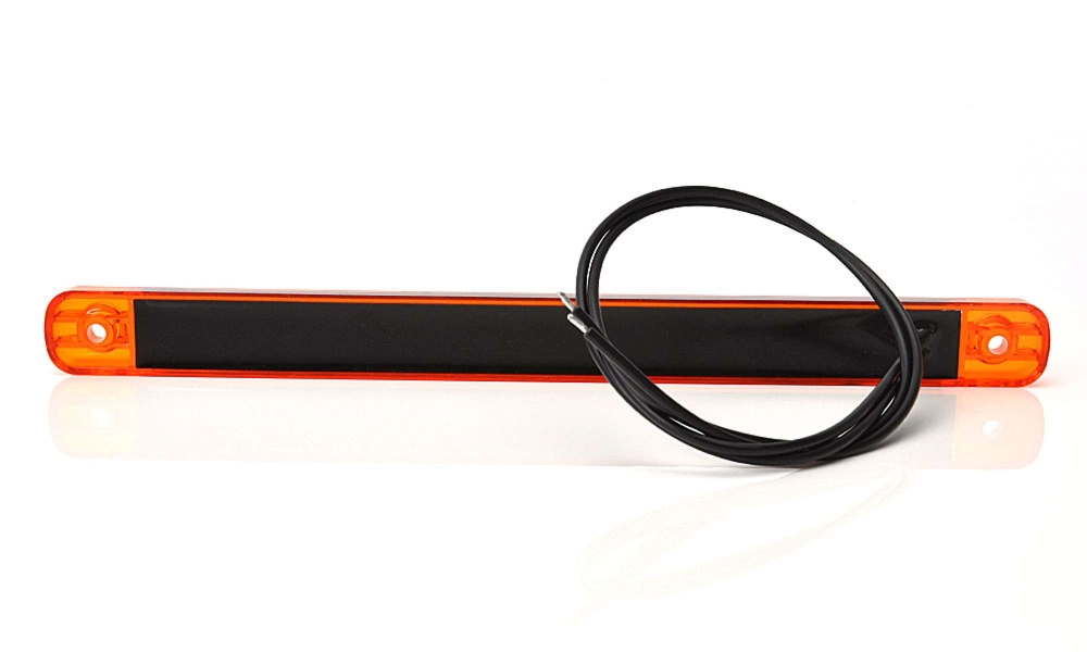 Strands Sidomarkering Orange Slim 9 LED,9-36V IP68. E-mærket.