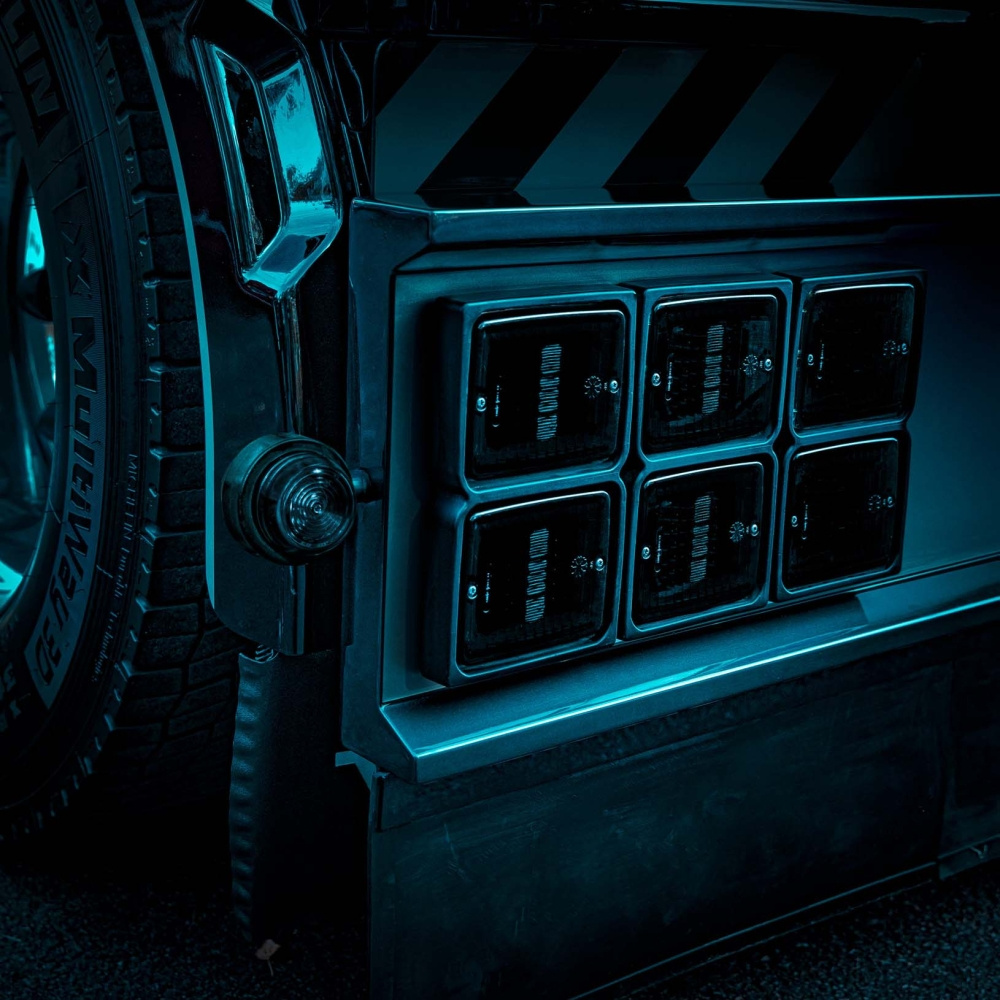 Strands Dark Knight Viking Positionslys 6 LED, Rød