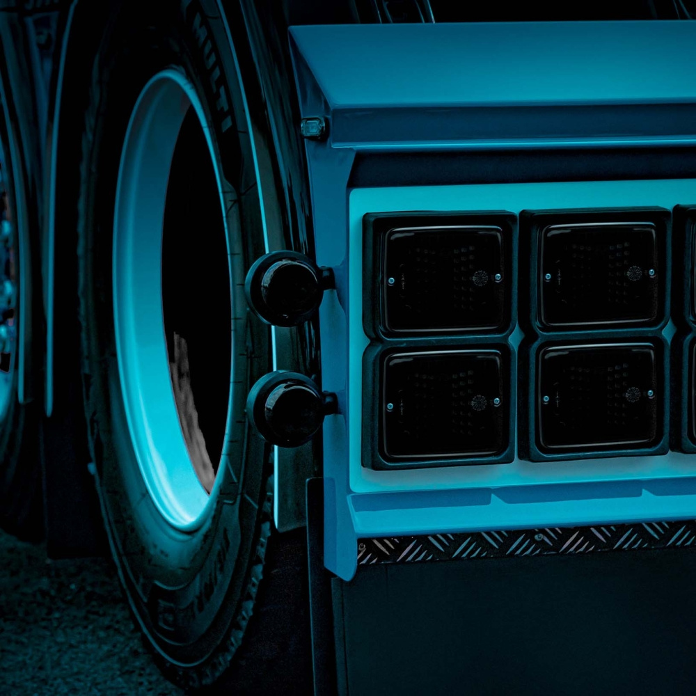 Strands Dark Knight Viking Positionslys 6 LED, Rød