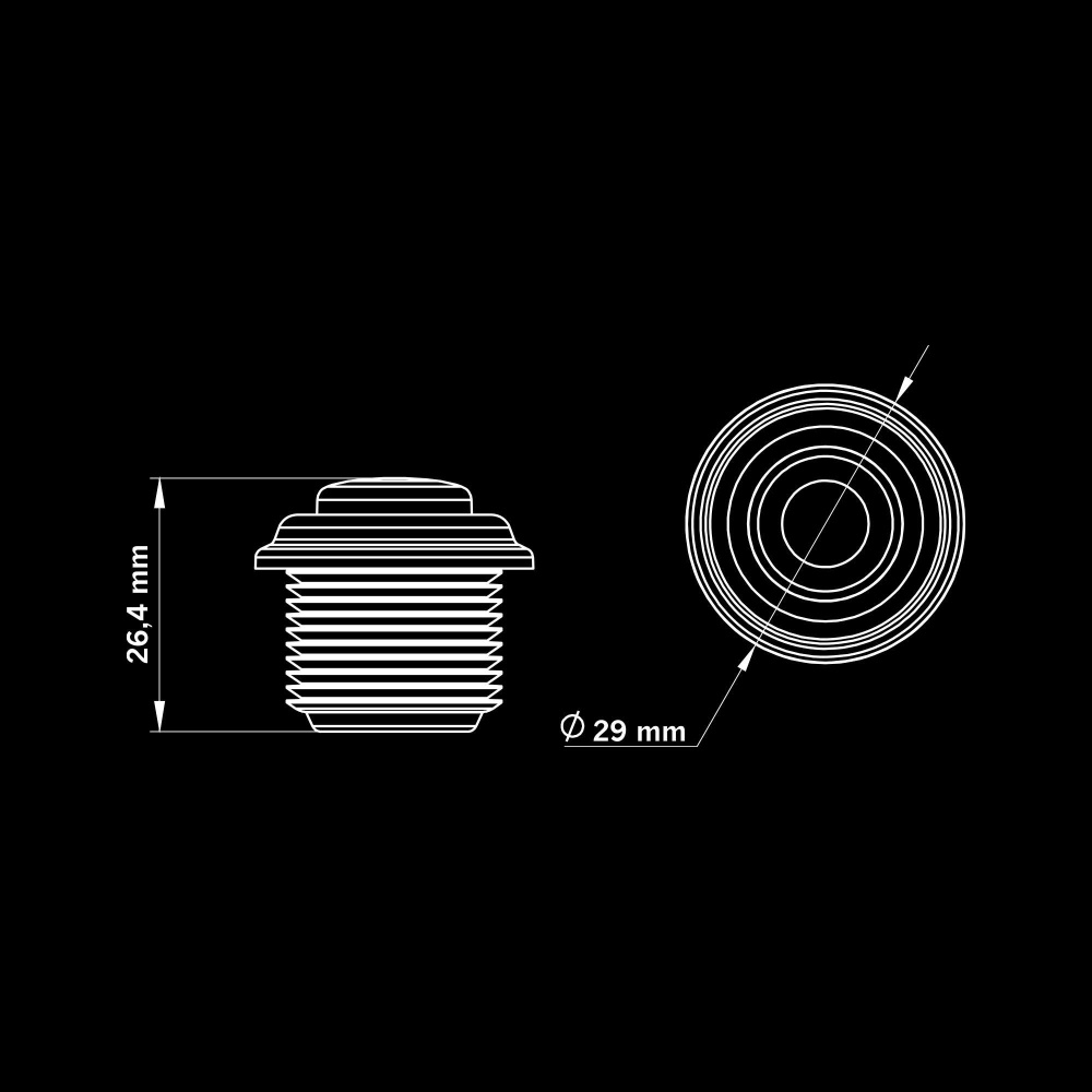 Strands Freedom Black Raven Positionslys Hvid