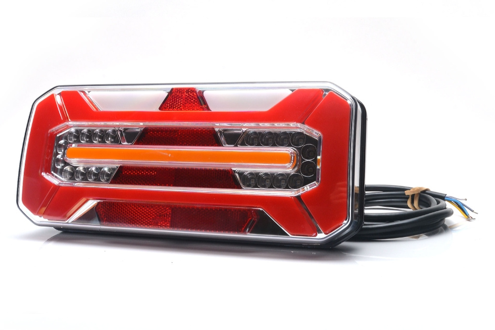 Strands Baglys 5 Funk. LED - Højre,12-24V Dc, Dynamisk Blink., IP66/68