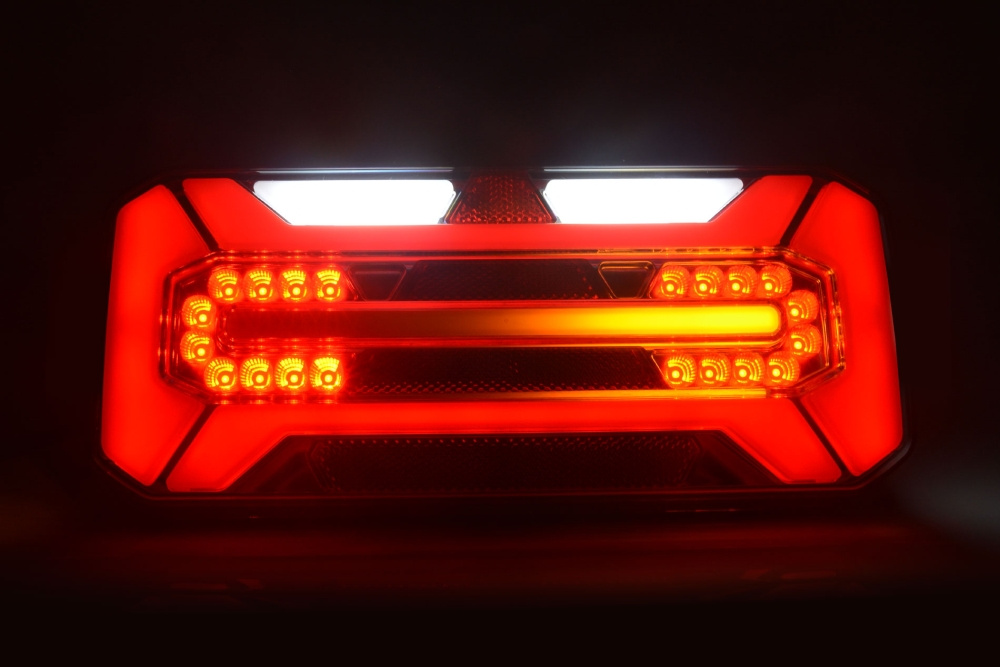 Strands Baglys 5 Funk. LED - Venstre,12-24V Dc, Dynamisk Blink., IP66/68