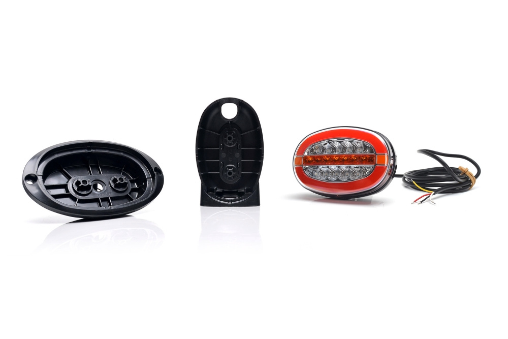 Strands 3 Funk. Baglys Universal Oval, Dyn. Blinklys