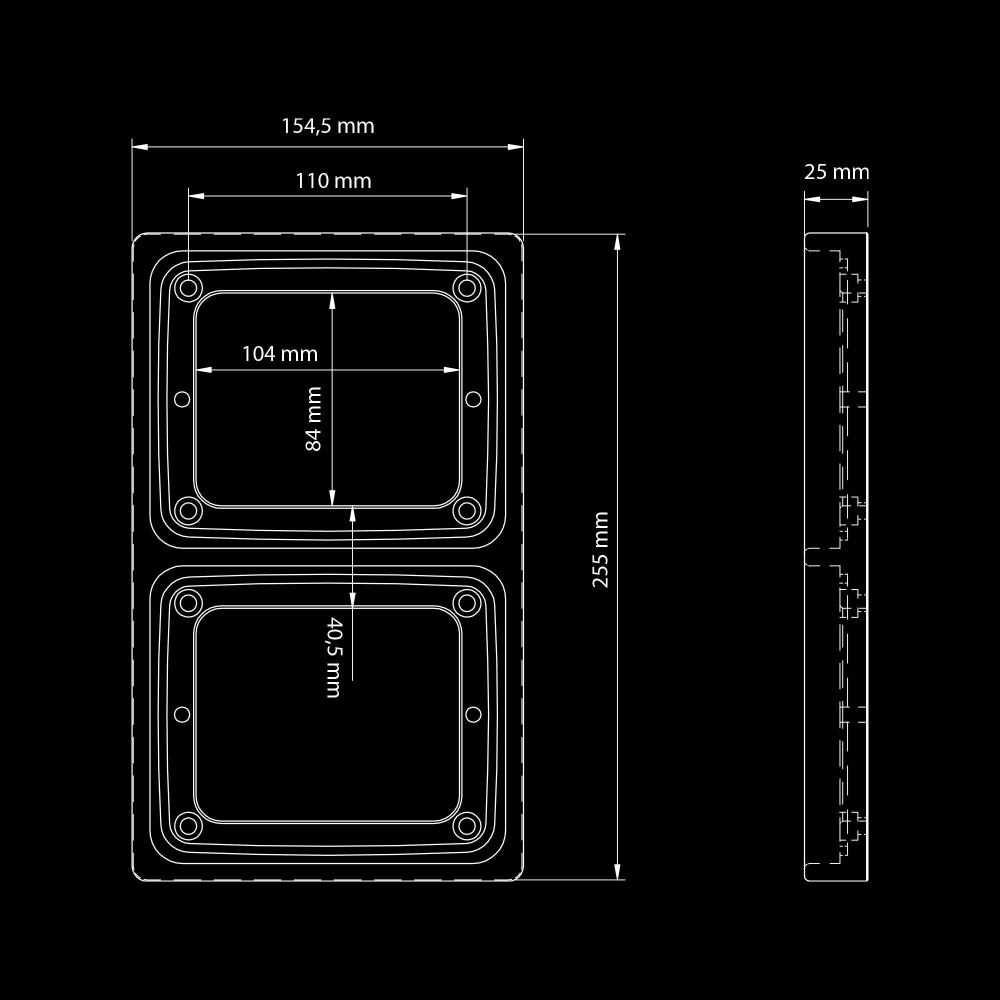 Strands Ize LED-ramme Double