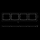 Strands Ize LED-ramme 4Xsquare Strands Ize LED-ramme 4Xsquare