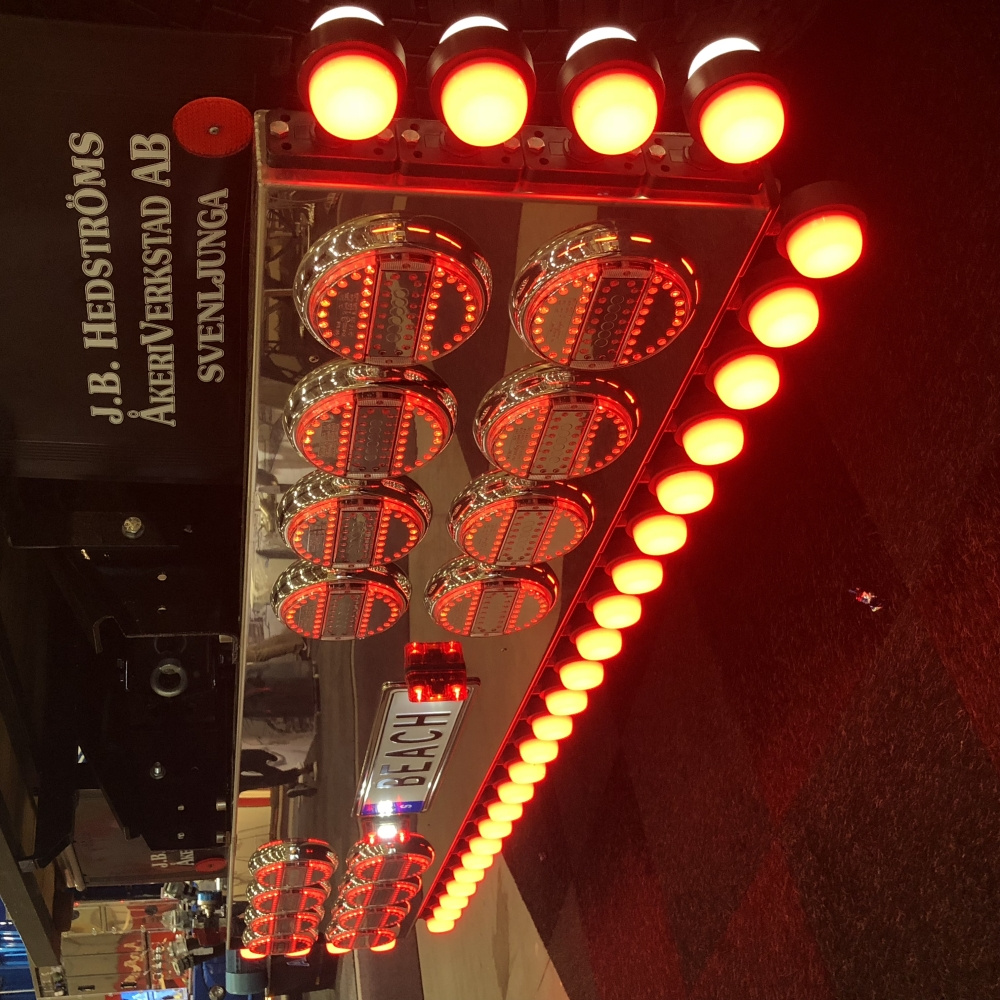 Strands Rund LED 3 Kammer 12-24V,142Mm Diameter Klar Linse