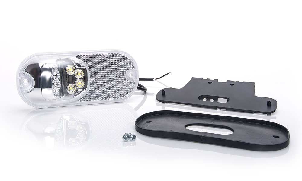 Strands Positionslys Hvid 12-24V DC