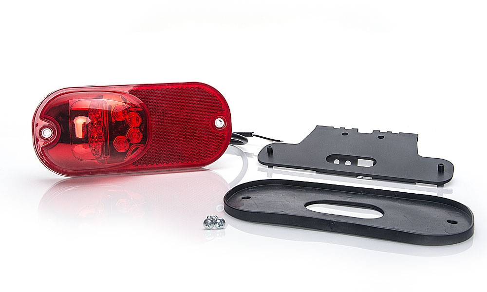 Strands Positionslys Rød 12-24V DC