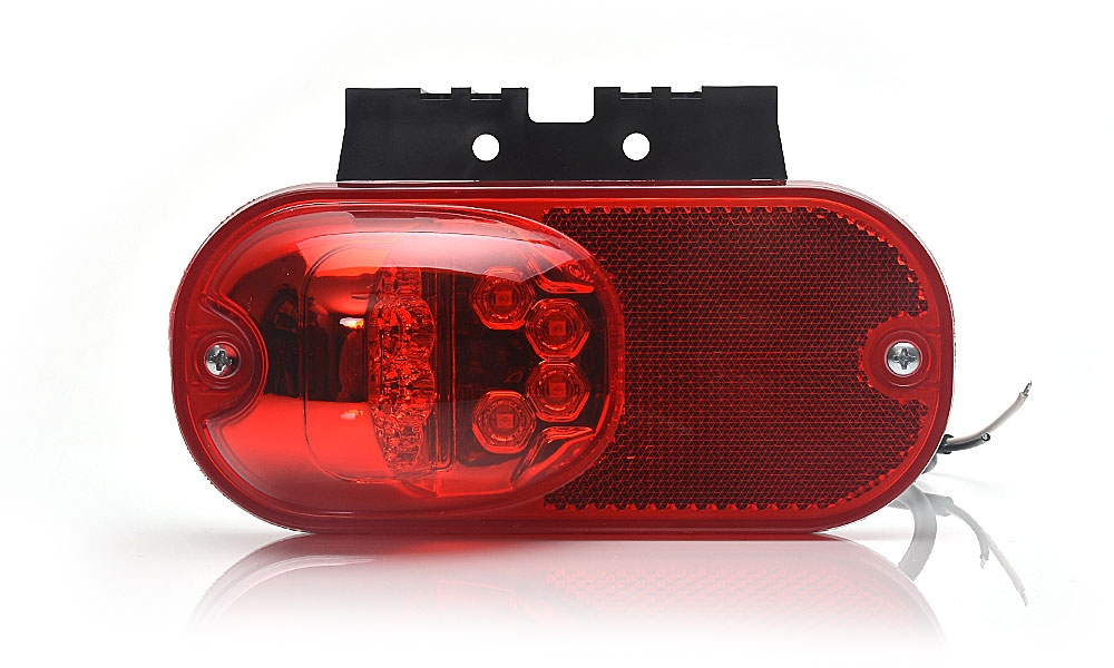 Strands Positionslys Rød 12-24V DC