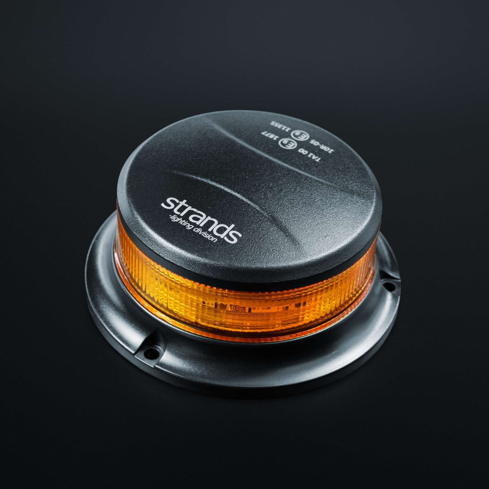 Strands roterende advarselslys Slim LED Orange