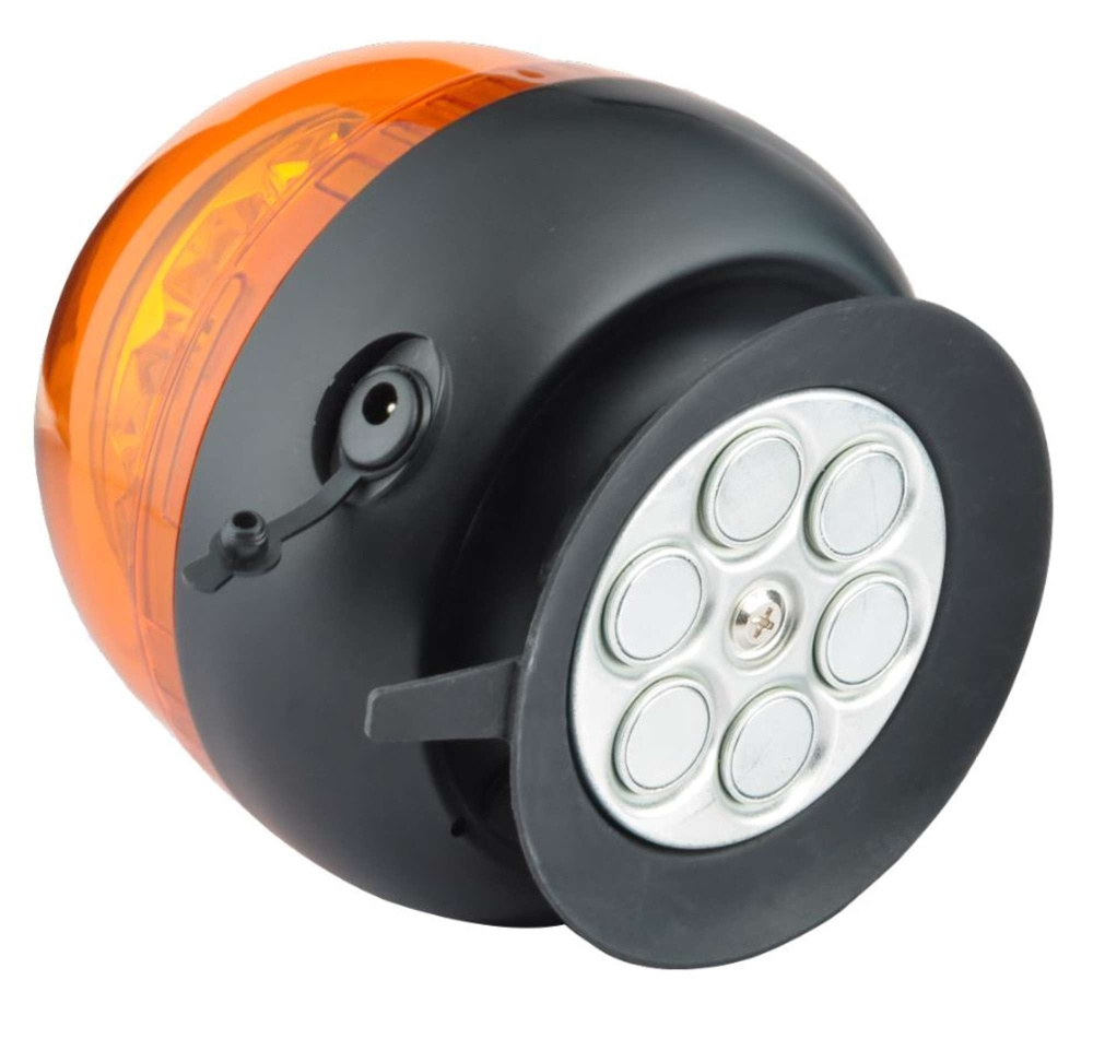 Strands Bærbar Roterende Advarselslys LED Genopladelig