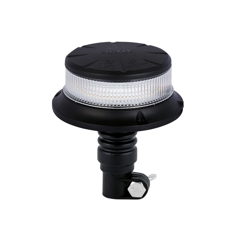 Strands roterende advarselslys orange LED/stangmontering