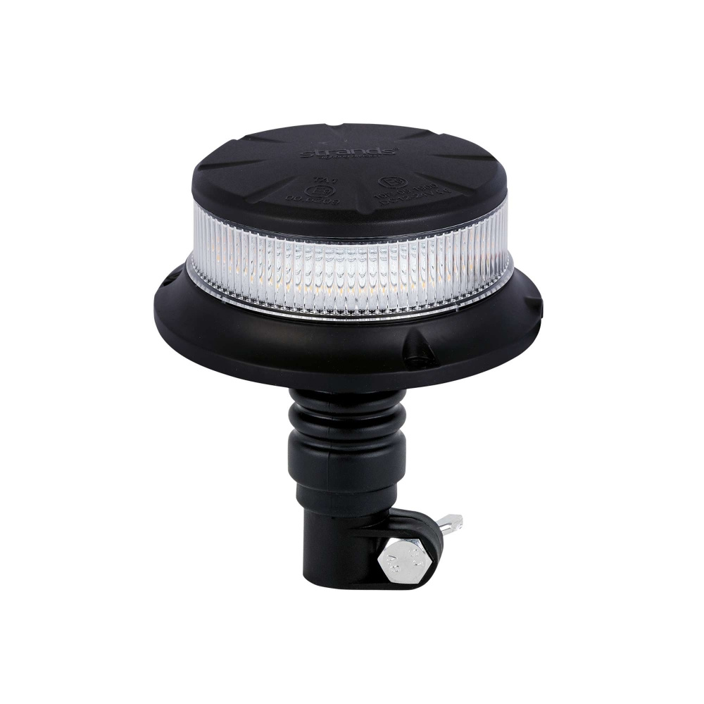 Strands roterende advarselslys orange LED/stangmontering