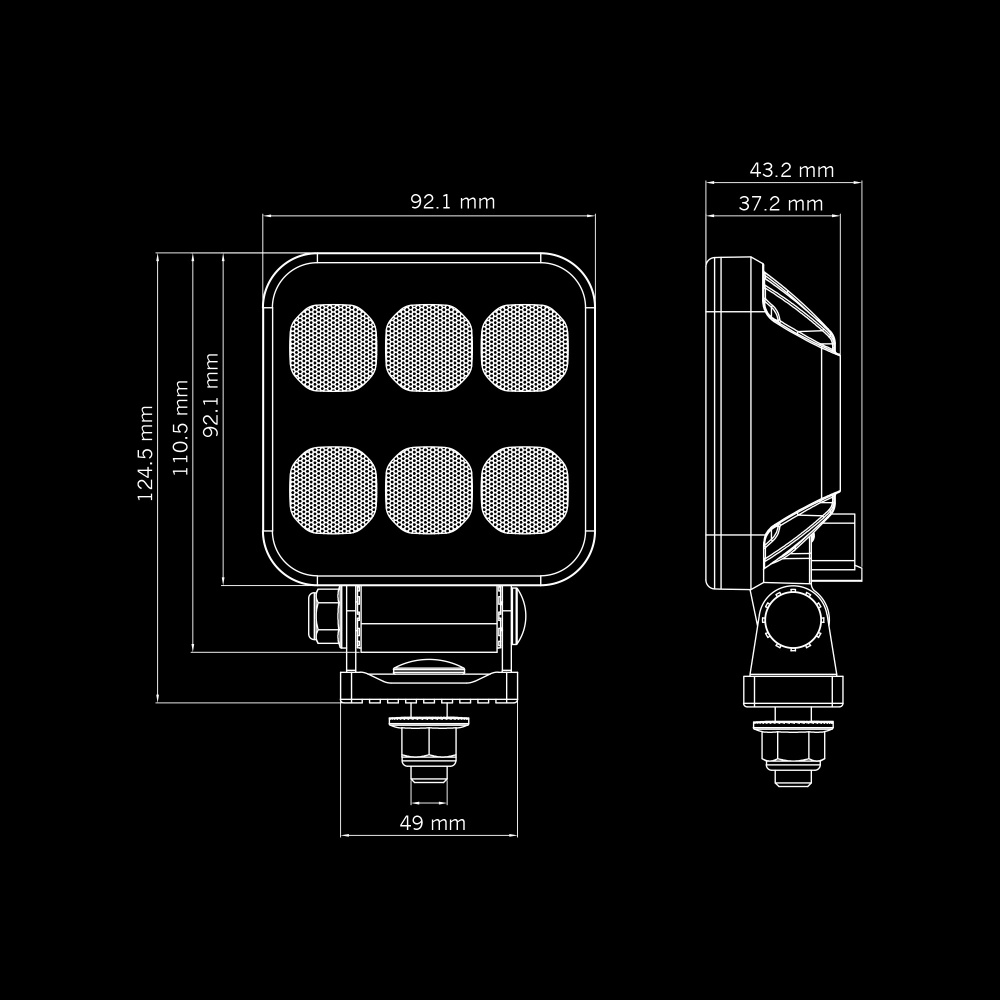 Strands Dark Knight Hardcore Arbejdslampe 32W