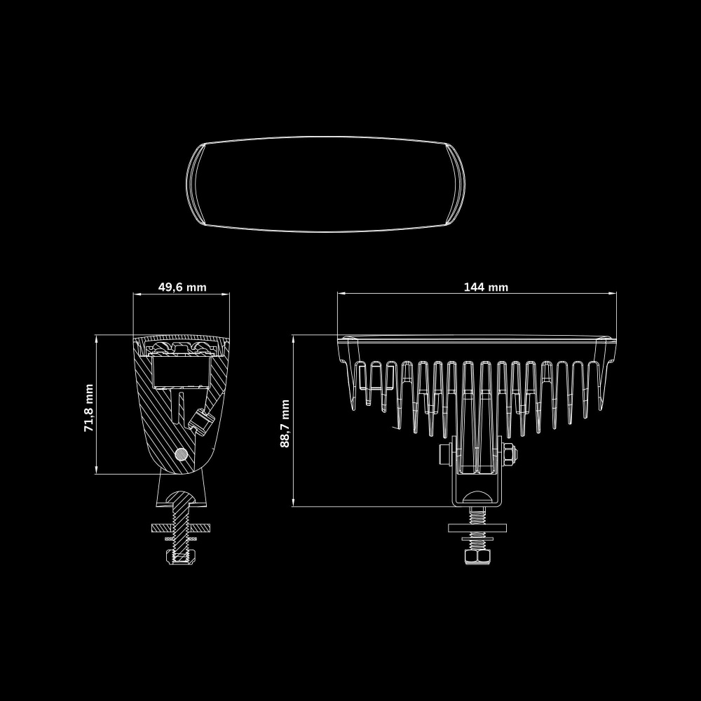 Strands NUUK E-Line Sort R 13W