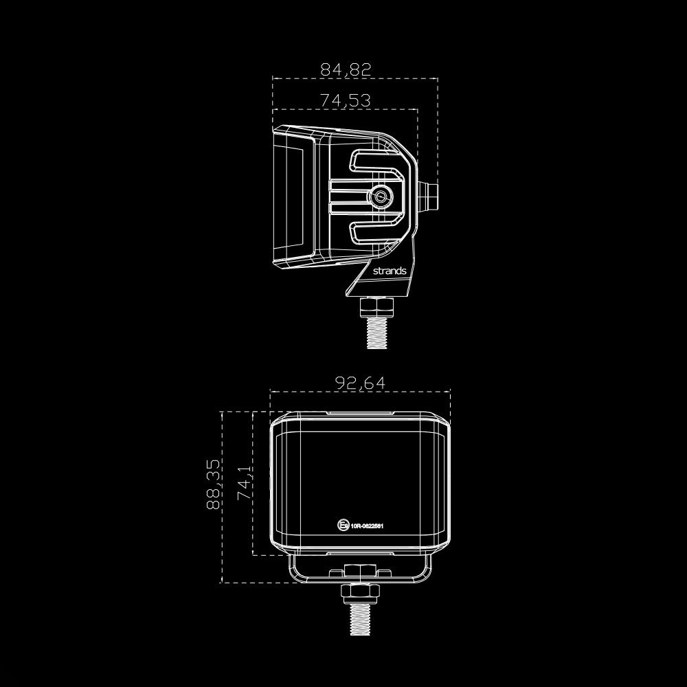 Strands Siberia XP Rød Ræv Arbejdslampe 44W