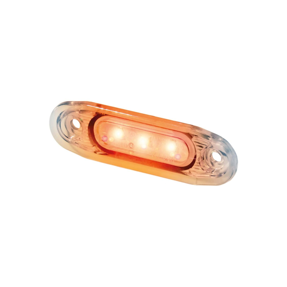 Strands Sido.Mark Orange Hvidt Glas LED,79X26Mm 5M Kabel