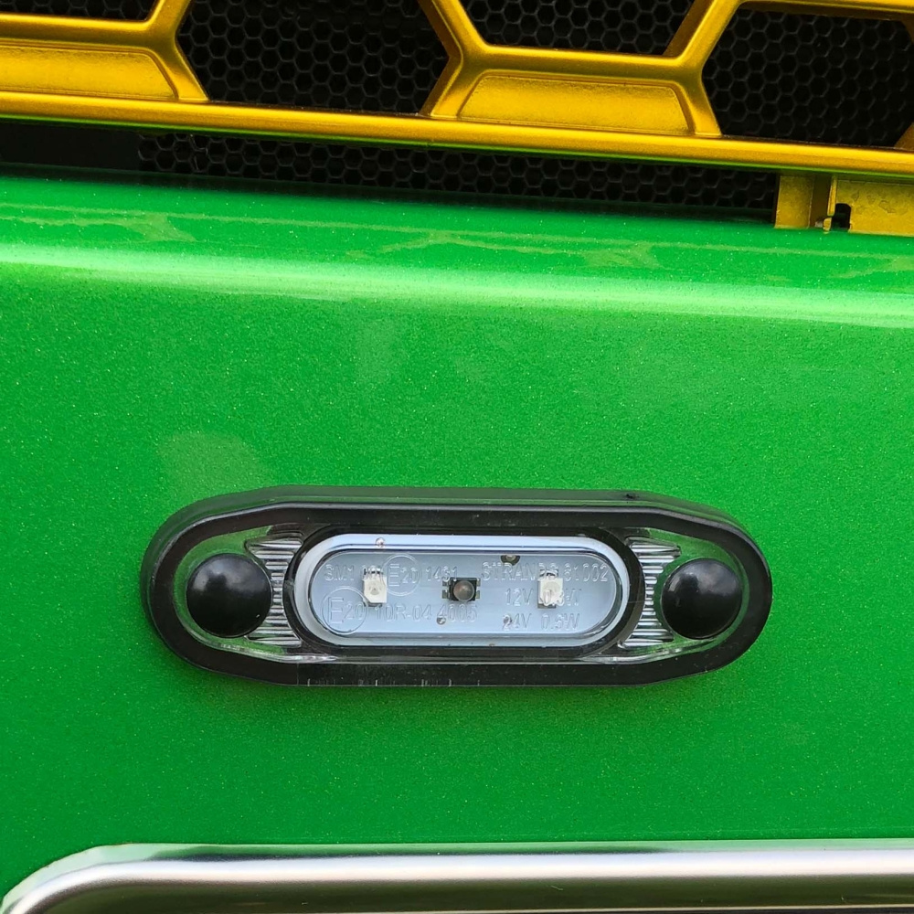 Strands Pos.Lys Sld Hvid LED, Hvidt Glas.,79X26Mm 5M Kabel