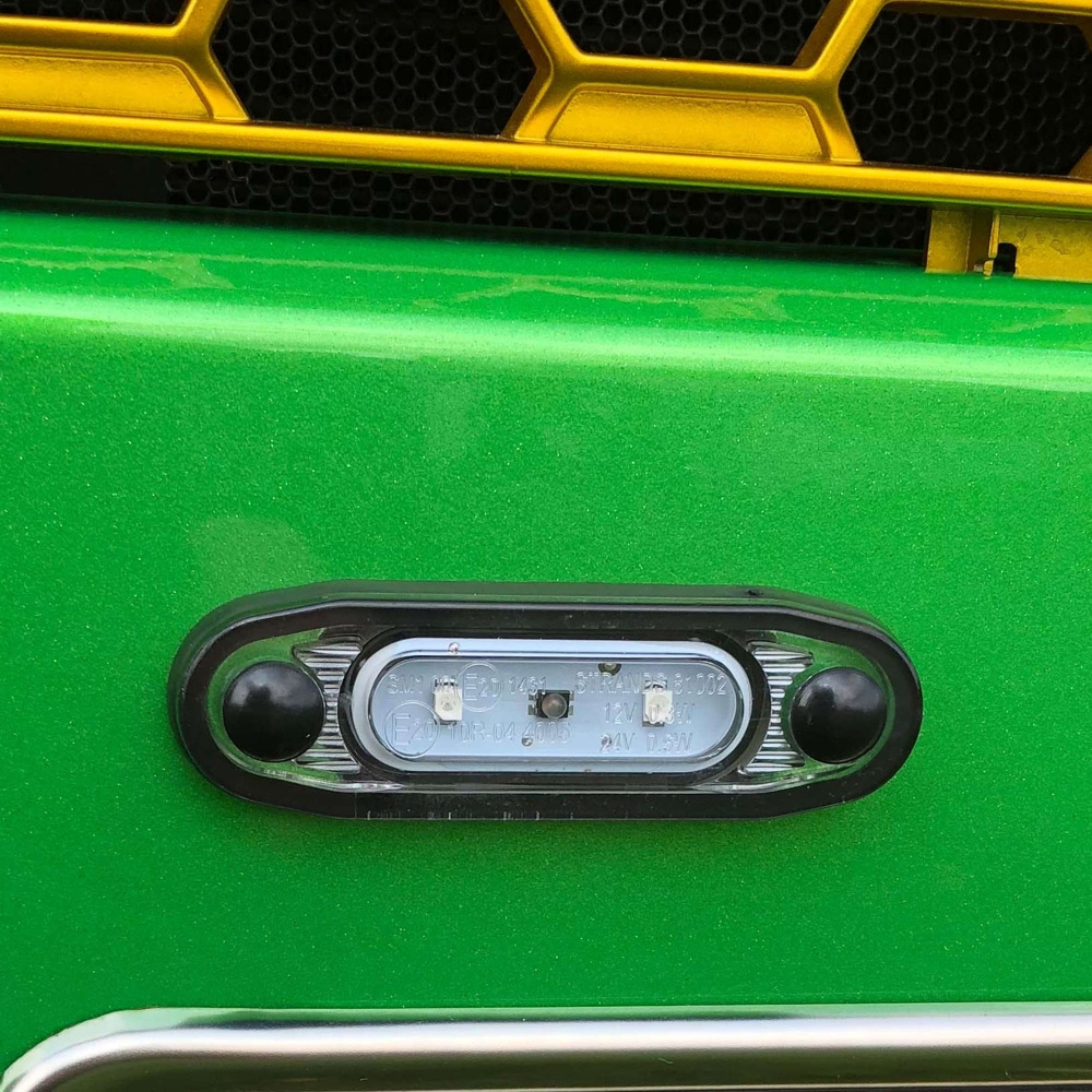 Strands Pos.Lys Sld Hvid LED, Hvidt Glas.,79X26Mm 5M Kabel