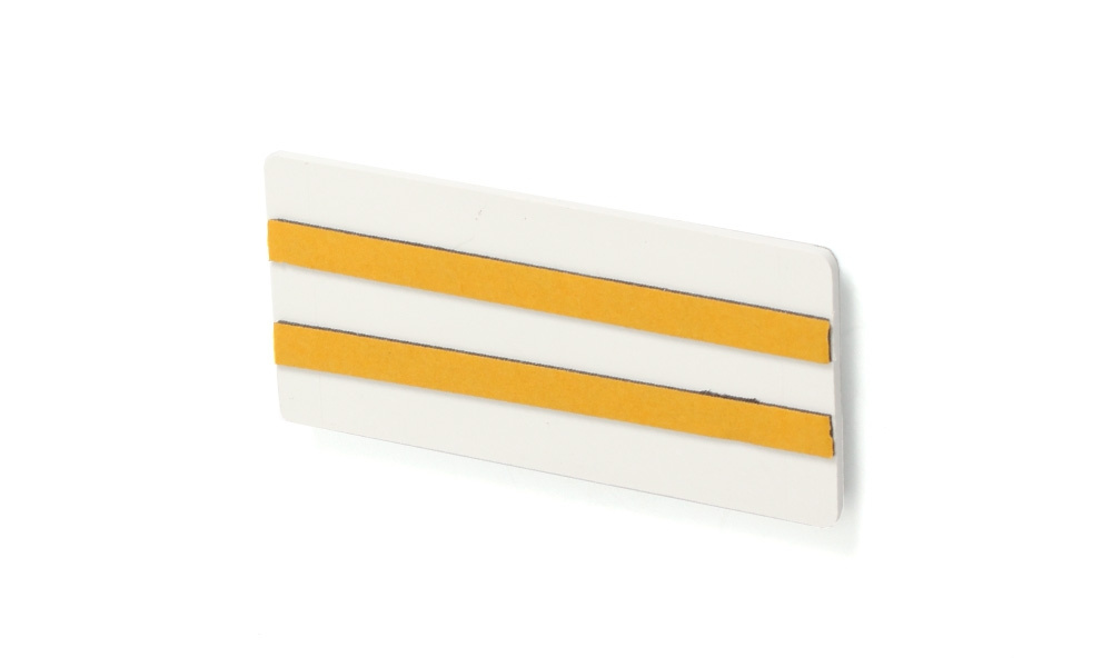 Strands Reflex Hvid 105X51Mm Selvklæbende 4-Pak, Med Dobbeltsiddende Tape