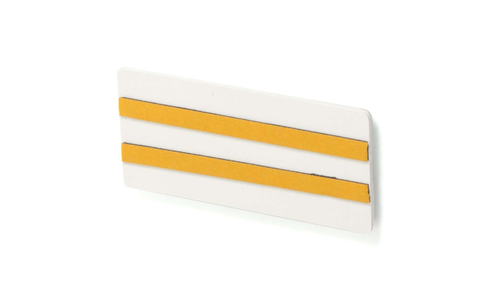 Strands Reflex Hvid 105X51Mm Selvklæbende 4-Pak, Med Dobbeltsiddende Tape