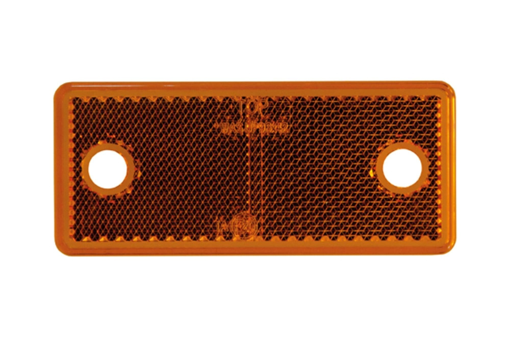 Strands Reflex Orange Rektang. 96X42Mm 4-Pak, Med Hul. E-Mærket.