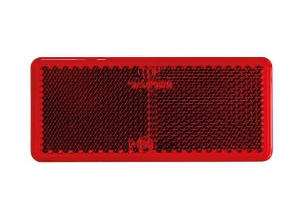 Strands Rød Refleks Rektangulær