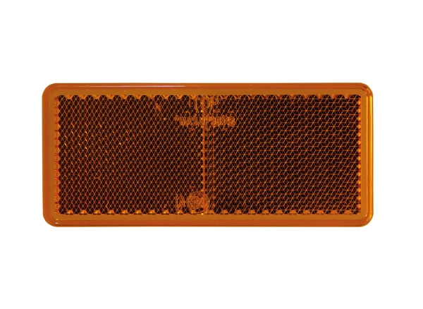 Strands Reflex Orange Rektang. 96X42Mm 4-Pak, Med Tape. E-Mærket.