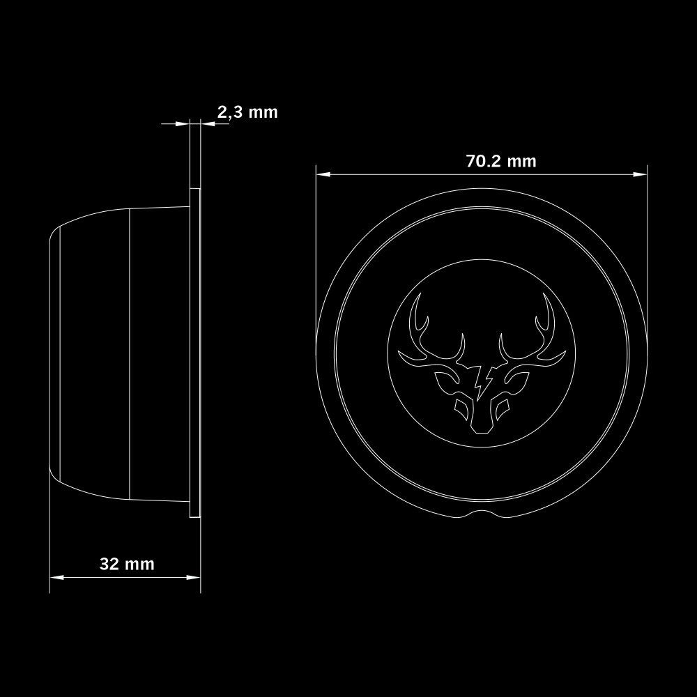 Strands Freedom Viking Dark Hvid Positionslys