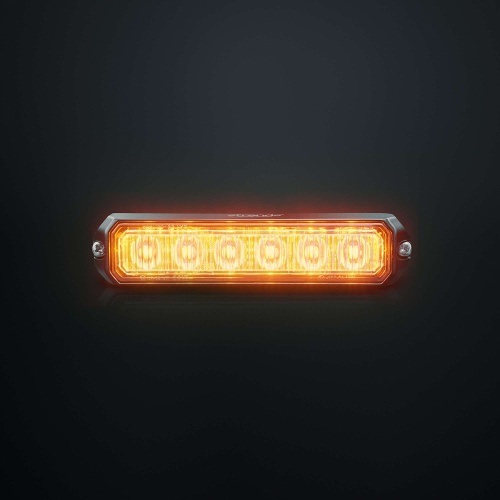 Strands Riktet Blinklys Orange 6 LED